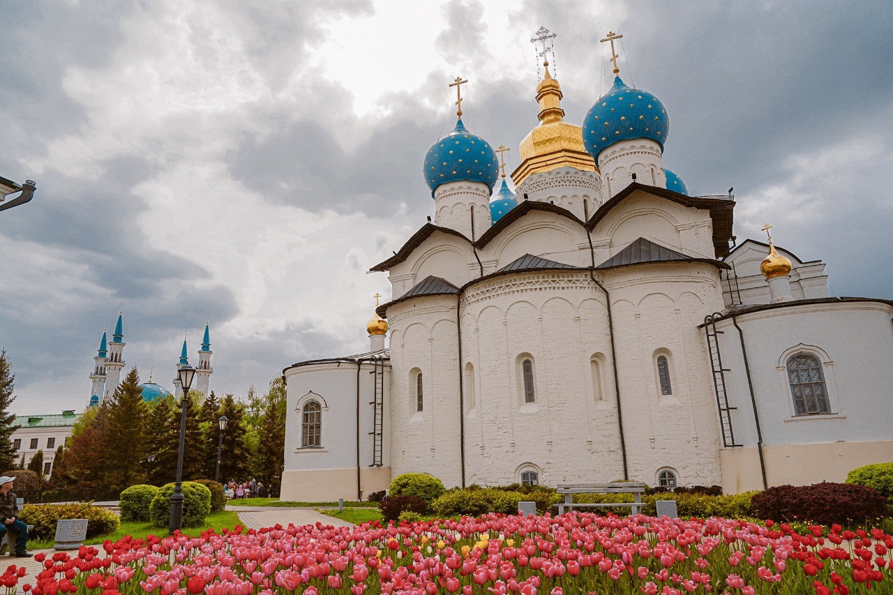 Благовещенский собор Казань Кремль поздней осенью